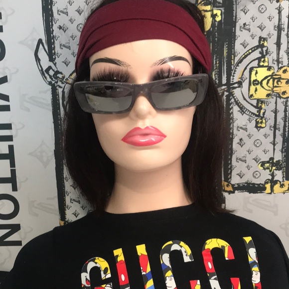New Authentic Gucci GG0516S 002 Transparent Grey Square Silver Mirror Lens - Picture 4 of 15